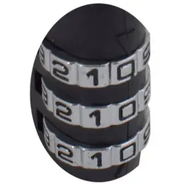 TSA Combination Lock Black Close Up